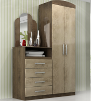 CÔMODA ACACIA ACP MOVEIS IPÊ COM AMÊNDOA